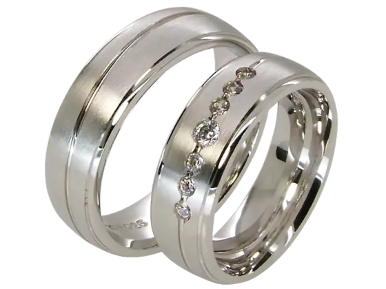 Augusta - a pair of rings (silver)